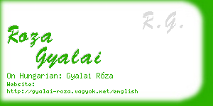 roza gyalai business card
