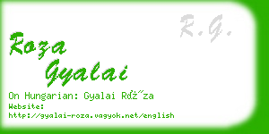 roza gyalai business card